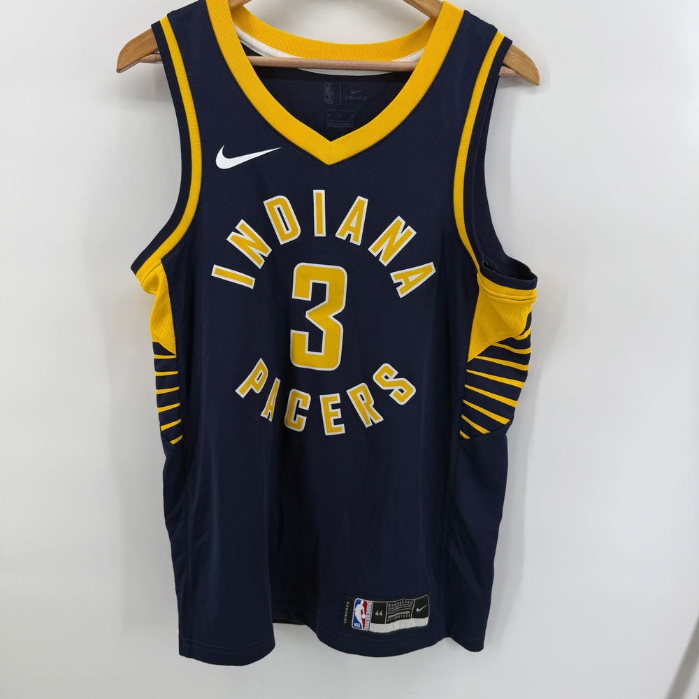 Nike Indiana Pacers Chris Duarte 3 Swingman Jersey Mens Medium 44 Navy Blue NBA
